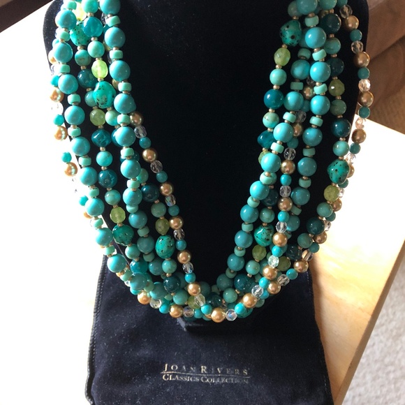Joan Rivers Turquoise Necklace - Picture 1 of 4